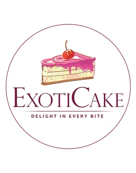 Exoticake logo – premium homemade cakes and desserts bakery in Lahore Pakistan.